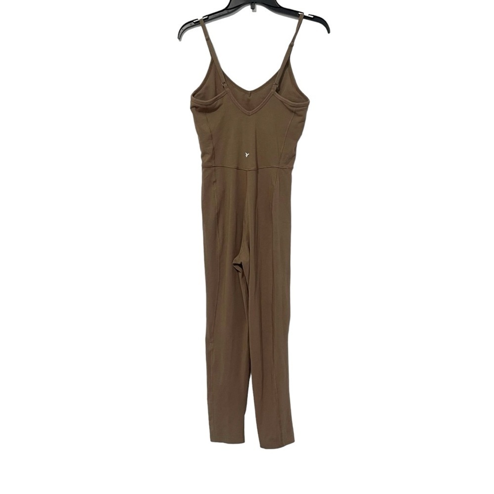 Old Navy Active Brown Powerchill Built In Bra Jumpsuit Size Medium - Picture 2 of 5